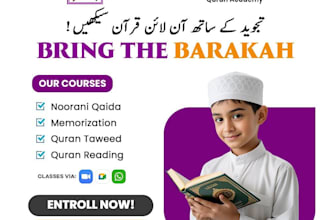 be your professional online quran teacher with tajweed