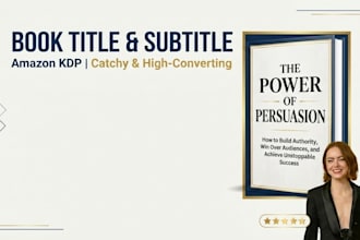 create a catchy book title and subtitle for amazon kdp