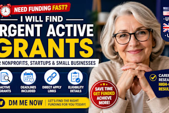 find urgent active grants for US and UK nonprofits, startups, and small business