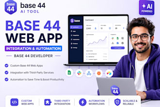build base 44 web app integration automation base 44 developer for business