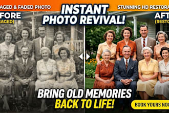 restore and enhance old or damaged photos in HD