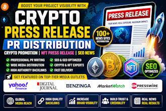 crypto press release pr distribution crypto promotion nft press release seo news