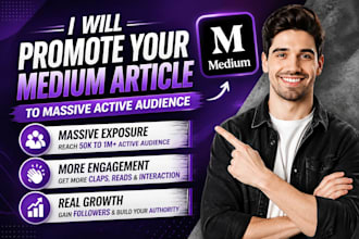 virally promote your medium article, increase medium followers organically