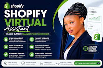 be your shopify virtual assistant manage shopify store shopify store manager