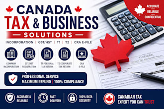 incorporate your company in canada and file cra taxes t1 t2 gst hst