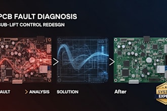 diagnose faults and redesign lift control system pcb