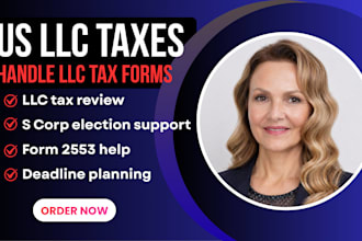 handle llc taxes, s corp election and irs compliance expertly