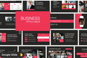 design stunning film pitch deck, ppt slides and tv slides