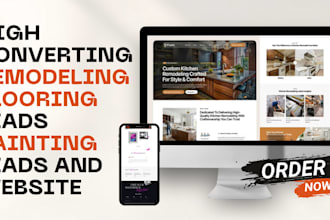 generate remodeling, flooring and painting leads and build website