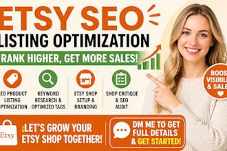 optimize your etsy listings to boost sales and rank higher
