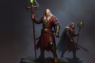 draw d and d character art and dnd character art