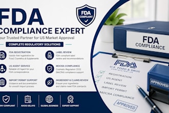 handle fda registration US agent import permit label review and mocra