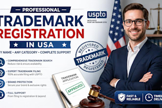 do trade mark registration in USA, any and search