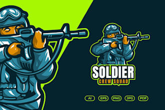 do amazing high quality militery, veteran logo