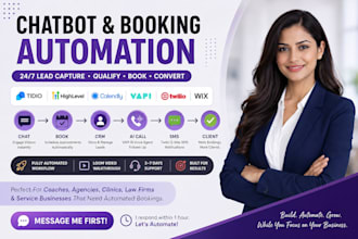 integrate wix chatbot tidio twilio gohighlevel calendly booking vapi automation