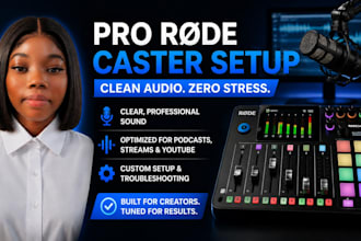 setup rode caster for clean audio on youtube and streams