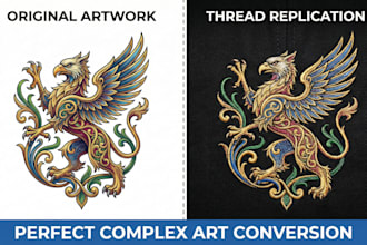 do professional custom embroidery digitizing, image logo to dst, pes, jef, vp3