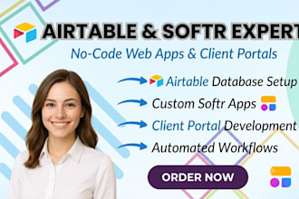 setup airtable database automation crm and softr client portal web app