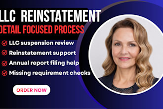 reinstate suspended llc fast, file reports and remove issues