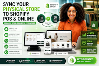 sync your physical store to shopify pos and online website
