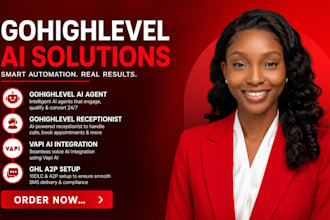 build a gohighlevel ai agent and vapi voice bot for your buisness