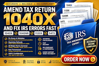 file amended tax return 1040x for llc, non resident, and corporations