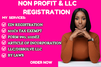 register non profit, llc file 501c3, form 1023ez reinstate 501c3 tax exempt