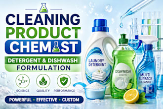 formulate laundry detergents dishwash cleaning products