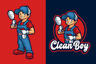 do creative outstanding cleaning logo design