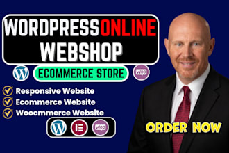 build woocommerce website wordpress ecommerce store online shop and webshop