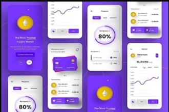 develop crypto trading app, crypto wallet app, fintech app, trading app, web app