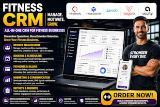 setup fitness gym gohighlevel mindbody truecoach zenoti vagaro acuity wix crm