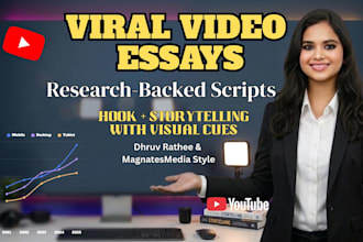 write viral video essay scripts like dhruv rathee or magnatesmedia