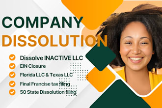dissolve your inactive llc terminate llc in any state ein cancellation
