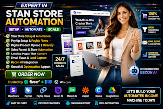 setup payhip, payhip website, stan store automation store stan digital product