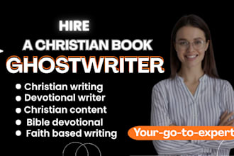 write inspiring christian devotional for your ministry or blog