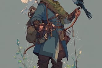 dnd character art and character designer