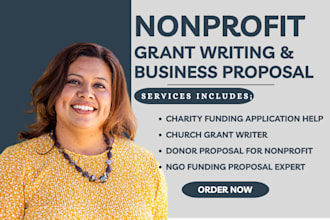 write nonprofit program grant proposal, funding plan and statement of need