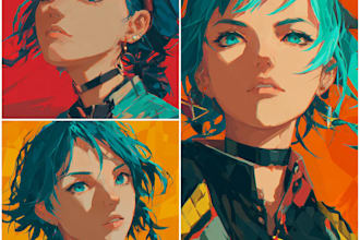 do anime character art