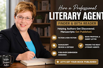 find active literary agent, summit your manuscript, edit and write query letter
