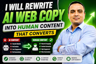 rewrite ai web copy into human content that converts