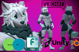 fix and upgrade vrchat model vrmmodel vtuber model vrchat avatar vrc vrchatfurry