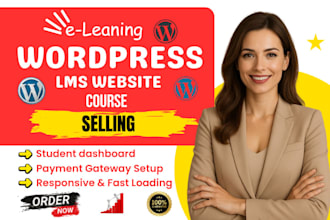 build lms educational website online course website education, elearning website