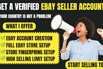 create verified ebay seller account, ebay account creation ebay store setup