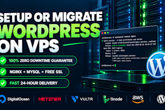 migrate or setup wordpress on vps hosting with zero downtime