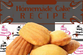 write delicious homemade cake recipe of your choice for any occasion