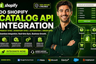 do shopify catalog api integration product sync inventory sync automation order