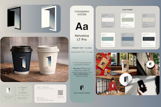 design a modern brand identity and logo