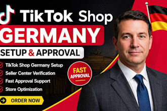 set up germany tiktok shop seller center and fix listing approval fast