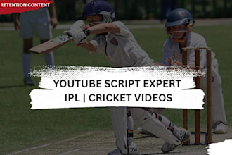 write engaging youtube cricket scripts for ipl and match analysis